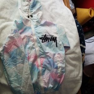 Stüssy water colored windbreaker